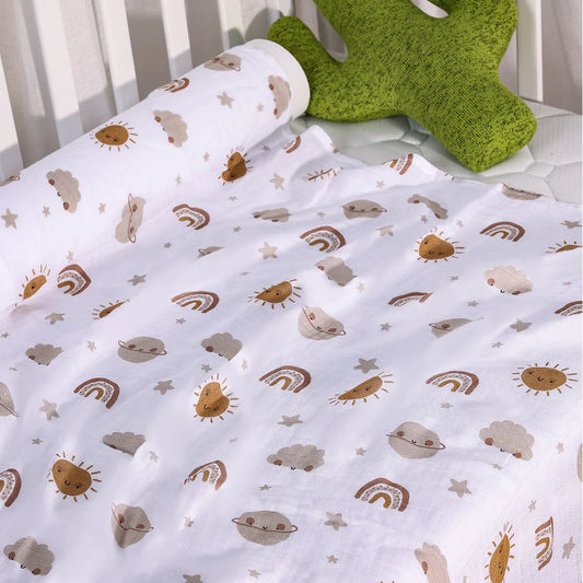 Bamboo Cotton Muslin Swaddle Blanket