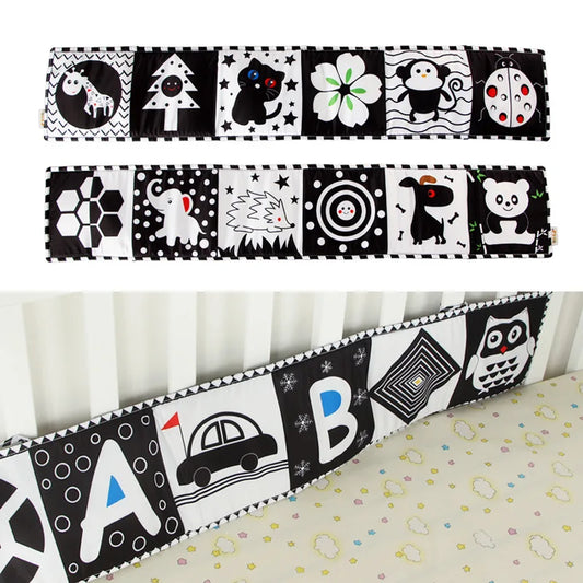 Black and White High Contrast Soft Baby Cloth Book