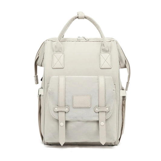 Light Gray Waterproof Baby Nappy Backpack