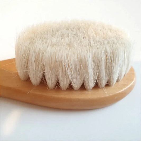 Natural Wool Baby Hairbrush