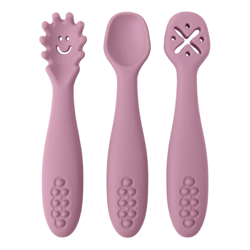 3PCS Silicone Baby Utensils Set