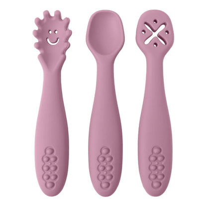 3PCS Silicone Baby Utensils Set