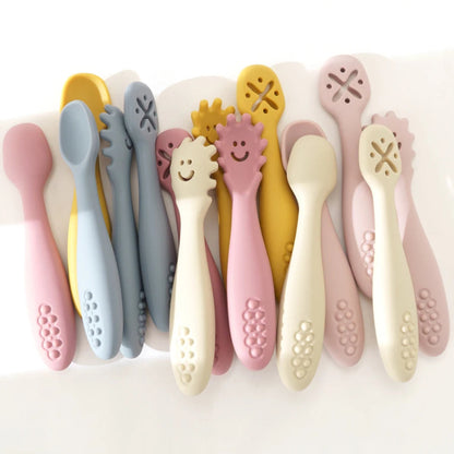 3PCS Silicone Baby Utensils Set