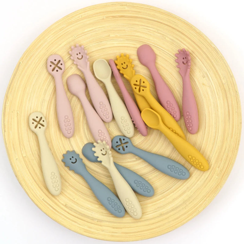 3PCS Silicone Baby Utensils Set