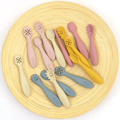 3PCS Silicone Baby Utensils Set