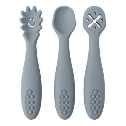 3PCS Silicone Baby Utensils Set