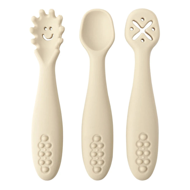 3PCS Silicone Baby Utensils Set