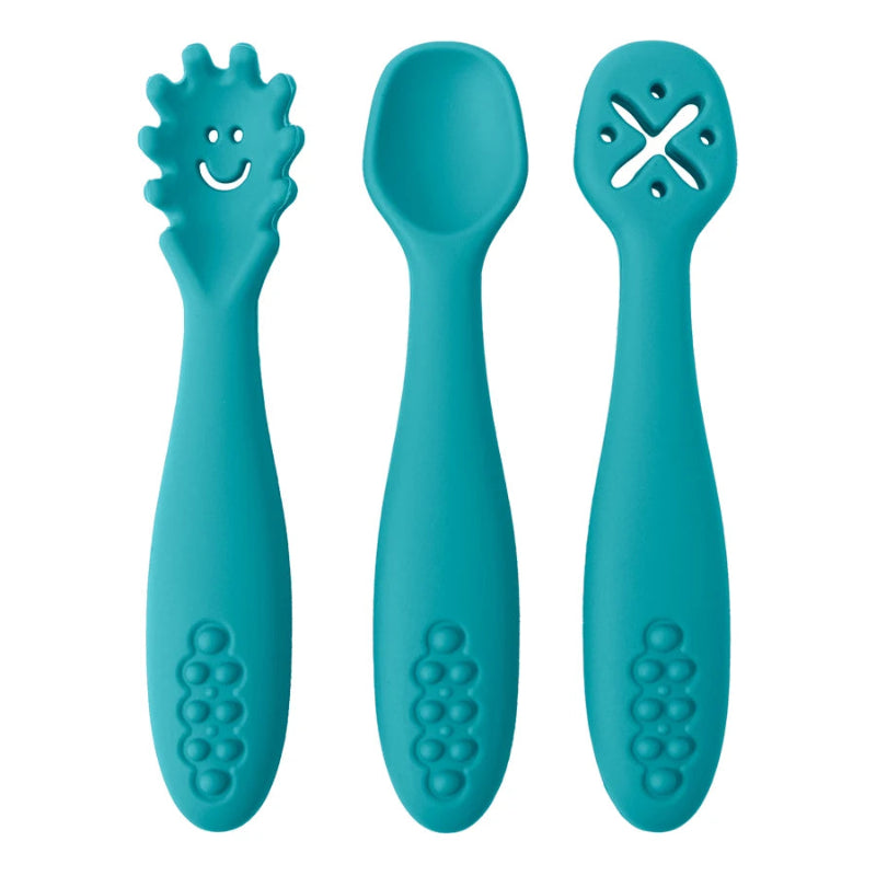 3PCS Silicone Baby Utensils Set