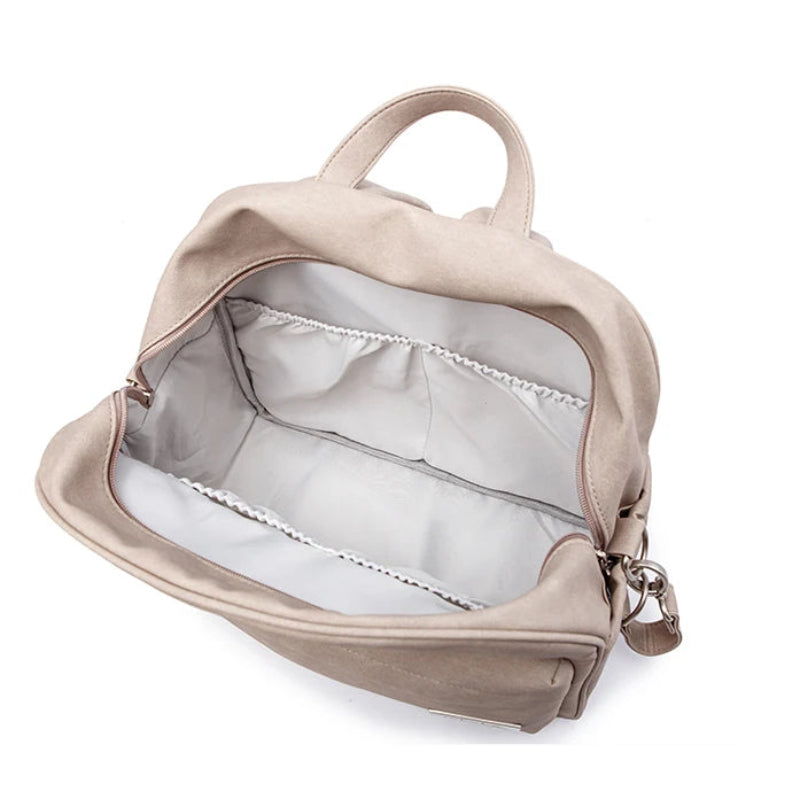 Beige Diaper Waterproof Backpack for Baby Care