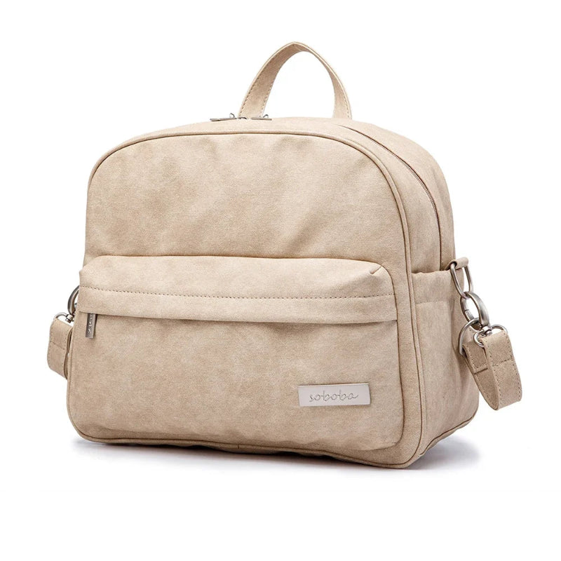 Beige Diaper Waterproof Backpack for Baby Care