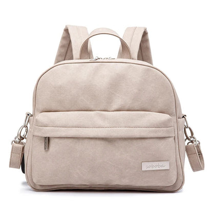 Beige Diaper Waterproof Backpack for Baby Care