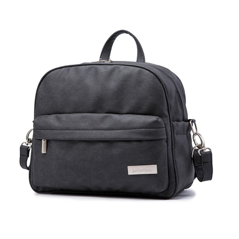 Black Diaper Waterproof Backpack for Baby Care