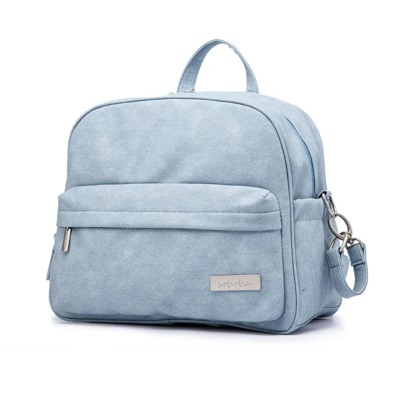 Blue Diaper Waterproof Backpack for Baby Care