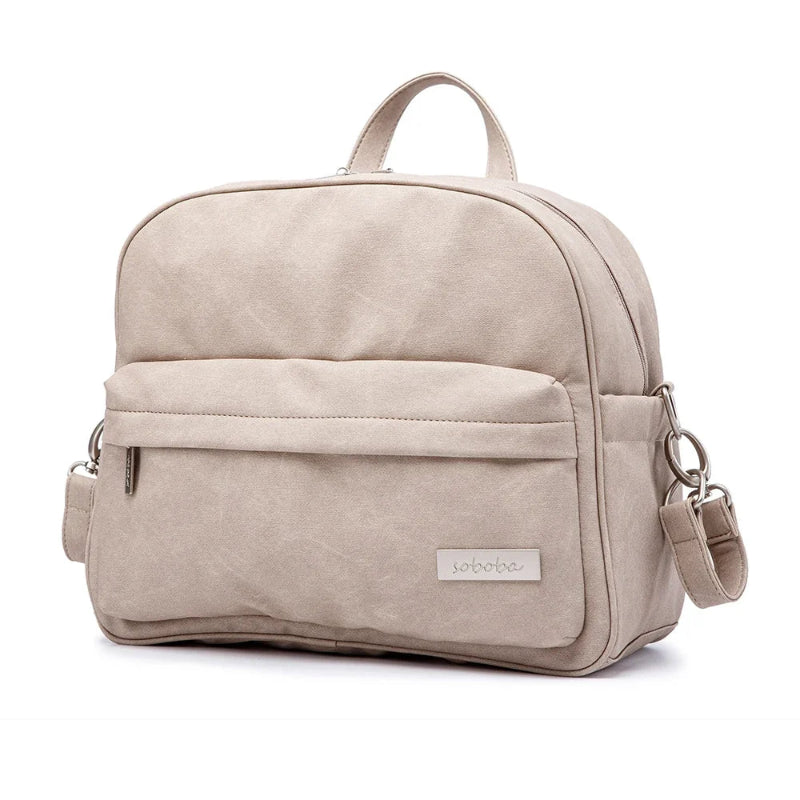 Light_Gray Diaper Waterproof Backpack for Baby Care