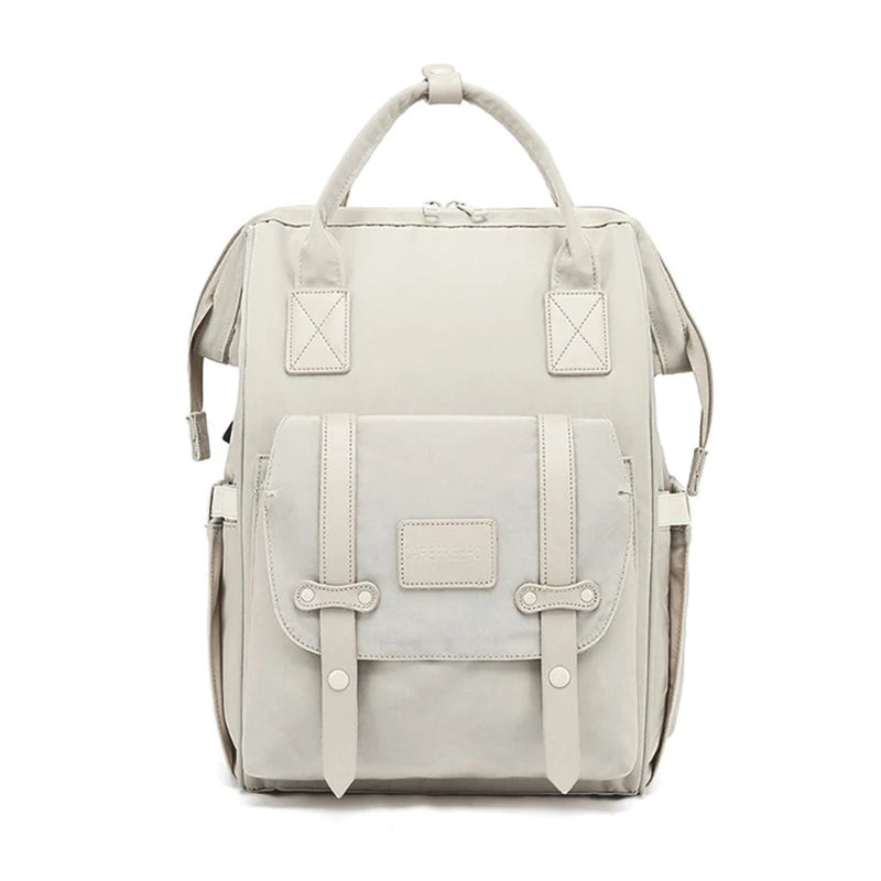 Light Gray Waterproof Baby Nappy Backpack