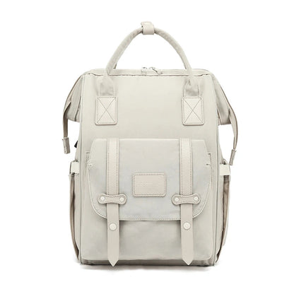 Light Gray Waterproof Baby Nappy Backpack