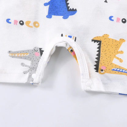 Children's underwear with cartoon crocodile design on a white background