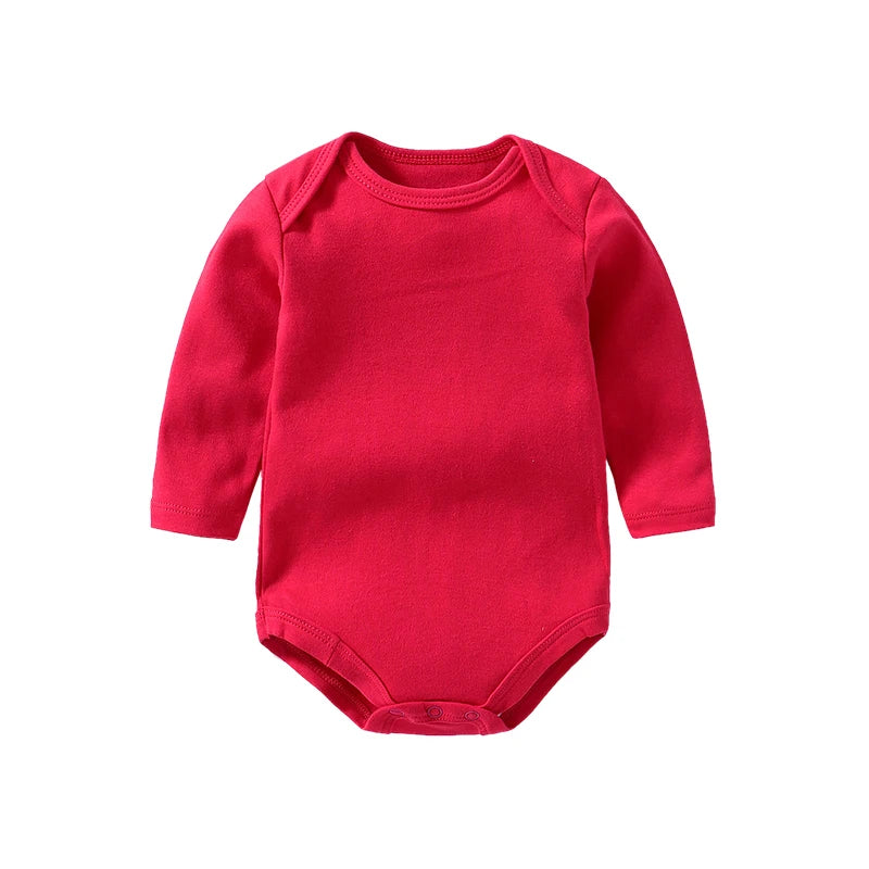 Long-Sleeve Cotton Baby Bodysuit