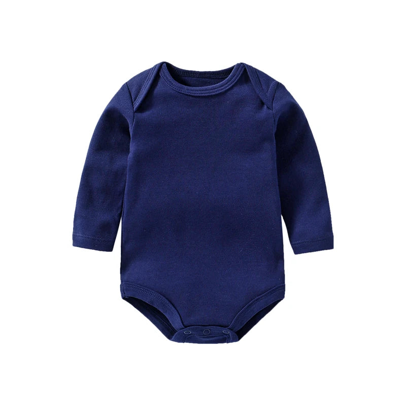 Long-Sleeve Cotton Baby Bodysuit