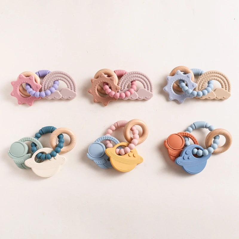 Silicone Cartoon Baby Teether