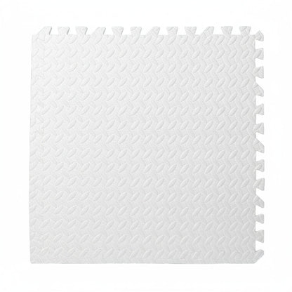 White textured mat with 'Leaves White' label on a white background