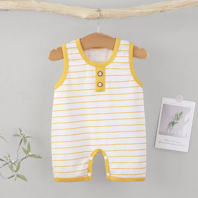 Striped Cotton Baby Romper