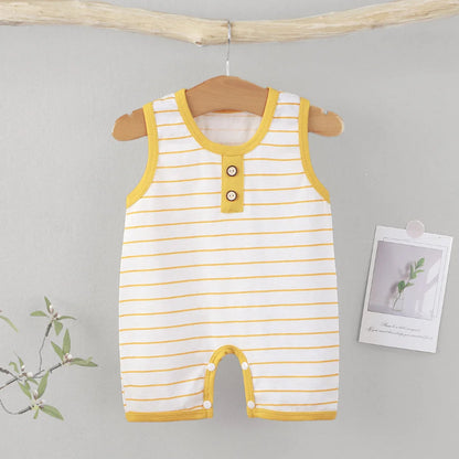 Striped Cotton Baby Romper