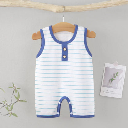 Striped Cotton Baby Romper