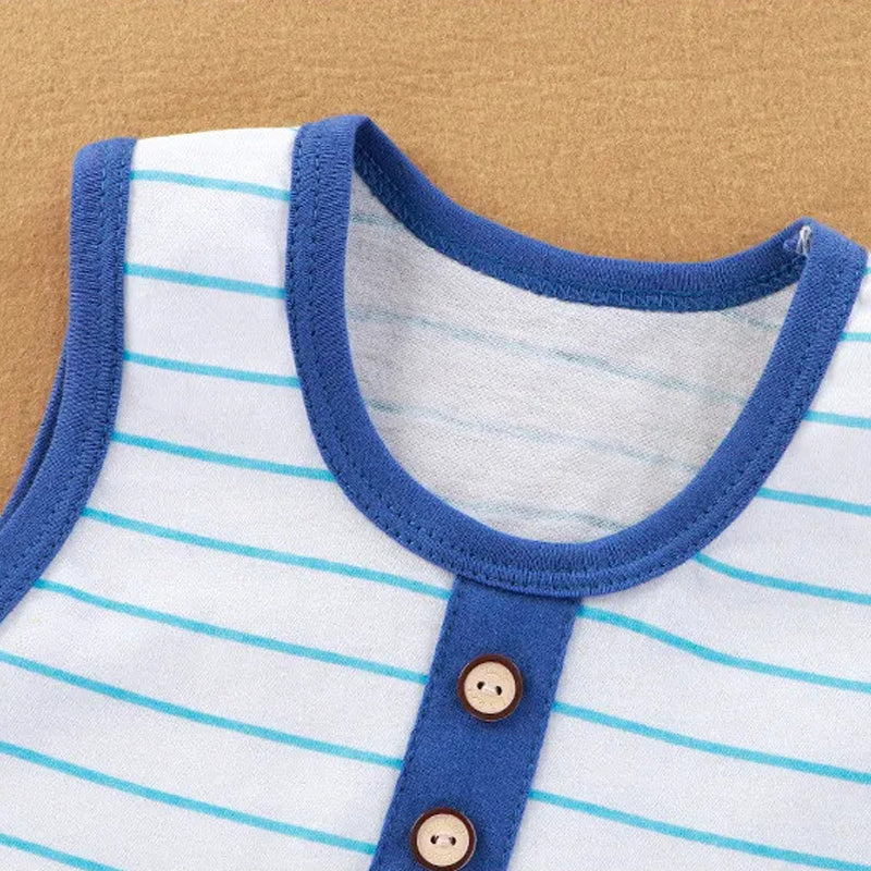 Striped Cotton Baby Romper